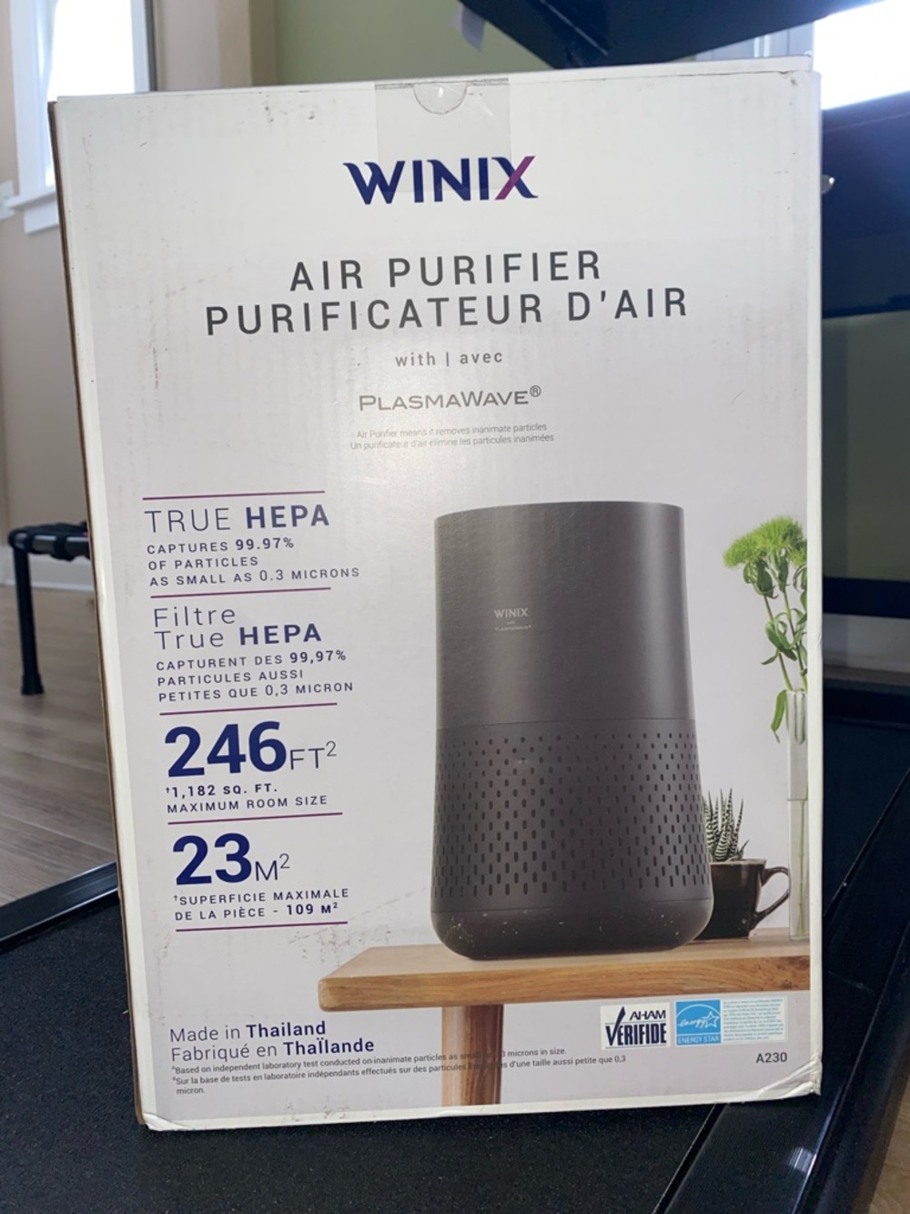 NIB Winix True HEPA Air Purifier - black